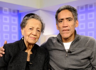 Ted Williams with his mother Julia last week