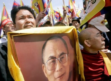 Jigme Norbu, left, nephew of the Dalai Lama, in 2008.