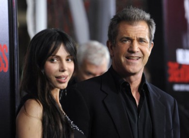 Mel Gibson and ex-girlfriend Oksana Grigorieva