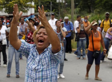 Relatives have gathered outside the prison as the riots and violence unfolded over the weekend.