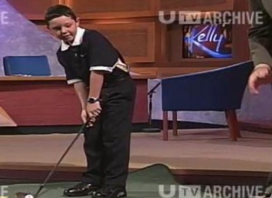 McIlroy was interviewed by UTV's Gerry Kelly shortly after winning the U10 World Championships.