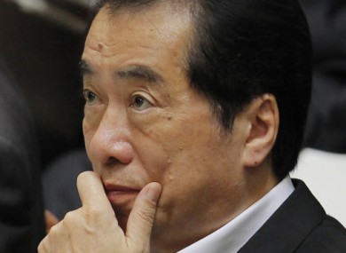 Japan's Prime Minister Naoto Kan
