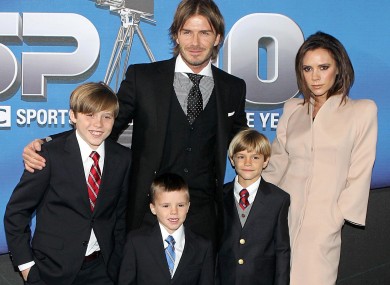 Meet the Beckhams minus the new-born