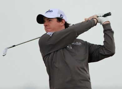 McIlroy is in action at the Open Championship.