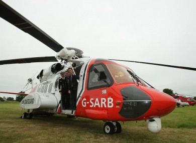 One of the Irish Coast Guard's Sikorsky helicopters as launched by then-Transport Minister Noel Dempsey this time last year