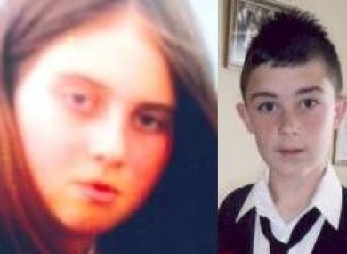 Undated images of Jasmine Humphrey, 11, and Patrick Quaid, 13.