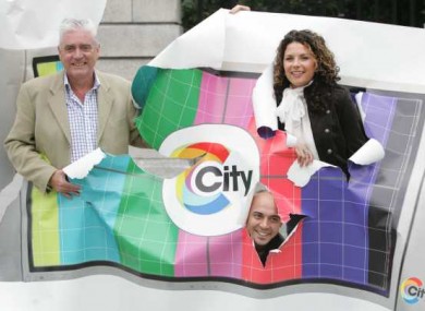 Jimmy Greeley, Lisa Cannon and Ray Shah at the launch of City Channel in 2005.