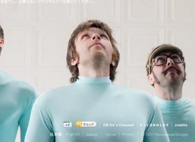 Ok Go donned lycra catsuits to shoot the new video