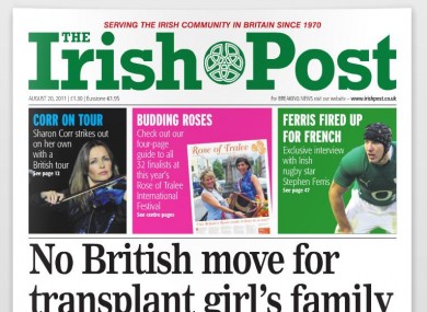 The last edition of the Irish Post