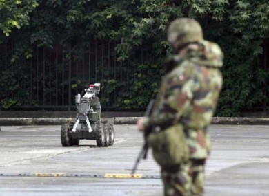 File photo of the Army Bomb Disposal Team in action.