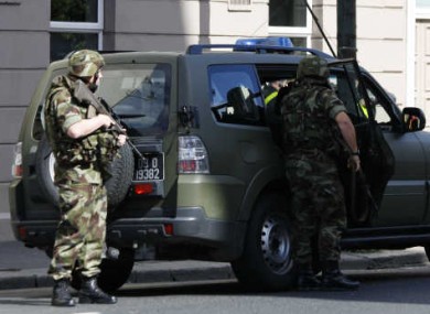 File photo of an army bomb disposal unit.