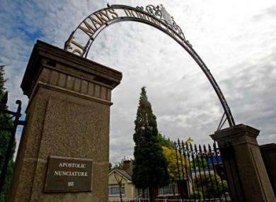The Papal Nuncio's residence in Dublin. The Papal Nuncio to Ireland, Giuseppe Leanza, will delivered the Vatican's response to the Cloyne Report as one of his last actions in office.