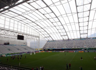 Ireland train at the Otagom Stadium in Dunedin