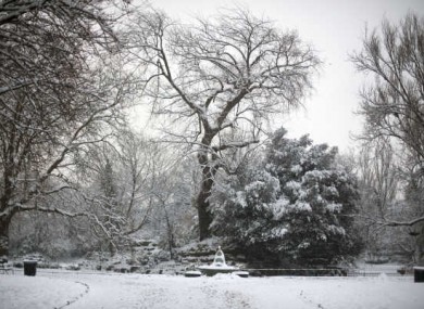 Last December in St Stephen's Green.