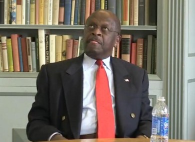 Herman Cain appeared to struggle with a question during the interview