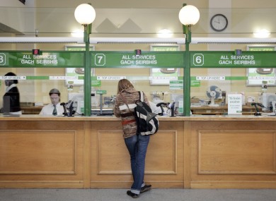 File photo of an An Post counter
