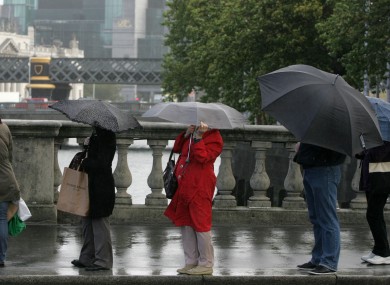 A rainy day in Dublin