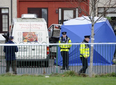 The scene of the murder last month