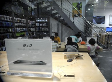 A general view of an ‘Apple Store’ in Kunming, which was found not to be an Apple Store at all. Apple itself now faces a hefty bill for unauthorised use of the 'iPad' name in China.