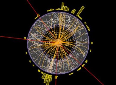 Results from CERN today which may or may not show that Higgs boson exists. Helpful.