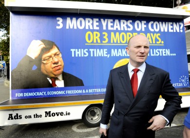 Declan Ganley's Libertas campaigned in the second Lisbon Treaty referendum, and ran three candidates in the 2009 European Parliament elections.