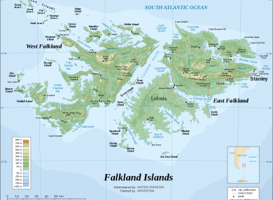 The Falkland Islands are known as Las Malvinas to Argentina which lays claim to them
