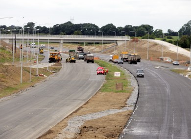 Construction on the M4 outside Enfield in 2005. Leo Varadkar has announced a €100m fund to address problematic roads in the coming years.