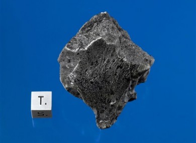A Martian meteorite, recovered in December 2011 near Morocco.