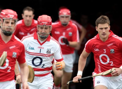 Donal Og Cusack with Cork teammates.