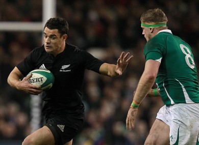 Dan Carter will be back in black when Jamie Heaslip and Ireland arrive in New Zealand this summer.