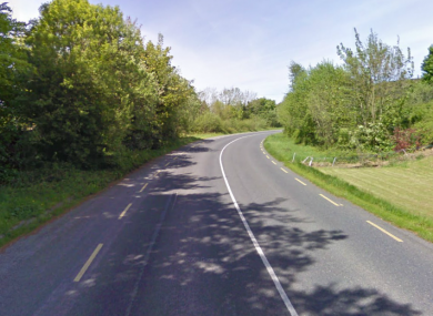 The R700 road between Thomastown and Inistioge, which has been closed for a forensic examination.