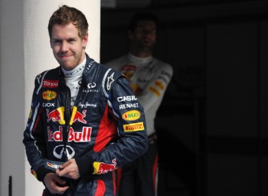 Red Bull Racing's German driver Sebastian Vettel.