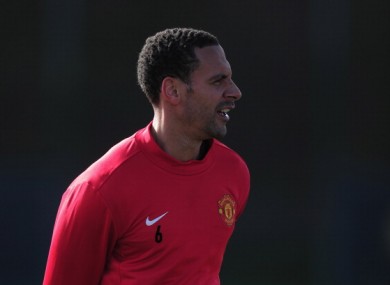 Rio Ferdinand: back injury could rule him out of Euro 2012.