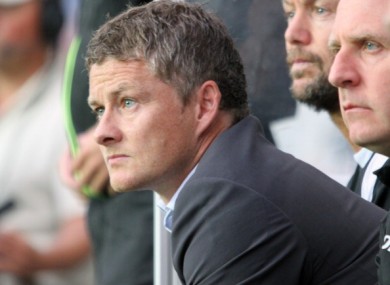 Molde FK manager Ole Gunnar Solskjaer.
