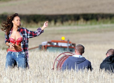 There's not always something this exciting to spy on a farm in Northern Ireland...