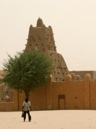 The UNESCO-listed Sankore Mosque in Timbuktu.