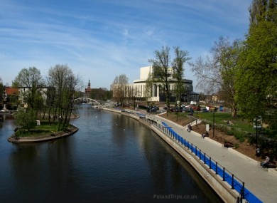 General view of the riverside in Bydgoszcz