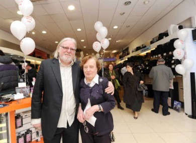 Chairman of Peats Electronics, Ben Peat (left) and his sister, Pat pictured in it's busy Parnell Street branch