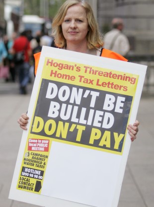 Cllr Ruth Coppinger of the Campaign Against Household and Water Taxes pictured on 5 July