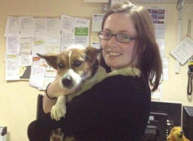 Deirdre reunited with her dog this morning