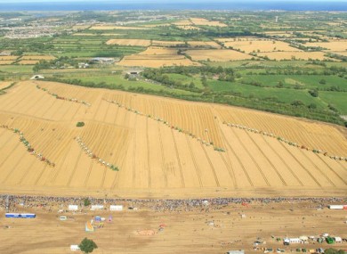 The world record attempt by Combines 4 Charity in 2009
