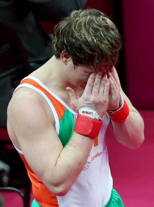 Behan breaks down.