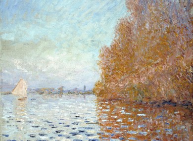 ‘Argenteuil Basin with a single Sailboat’ (1874)