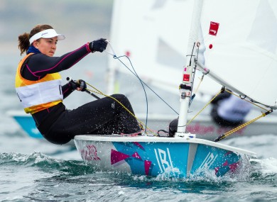 Annalise Murphy in action at Weymouth and Portland.
