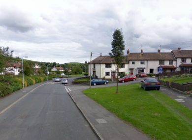 Windmill Gardens in Ballynahinch, where last night's violent attack occurred.