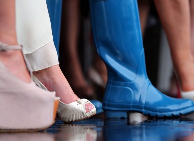 Ladies Day at the Dublin Horse Show yesterday.