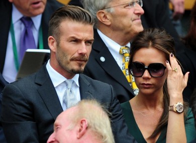 Posh and Becks: probably used to being on the receiving end of jokes by now.