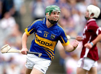 Stephen Cahill celebrates his first-half goal.