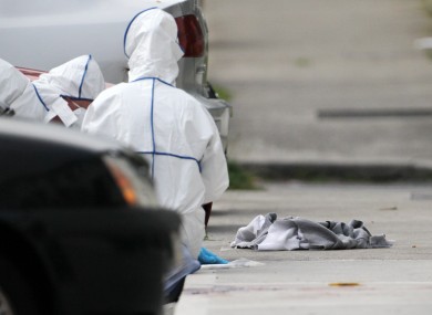 The scene of the shooting.