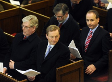 Gerry Adams and Micheál Martin will lead party think-ins today after Enda Kenny and Eamon Gilmore held their own last week.